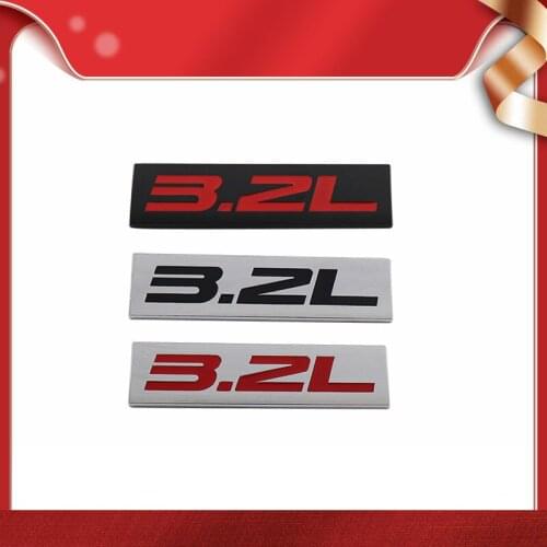 Premium 3.2L 3.2 L for Universal car Engine Hood Fender trunk Tail Rear Bonnet Nameplate Decal Emblem Badge Sticker