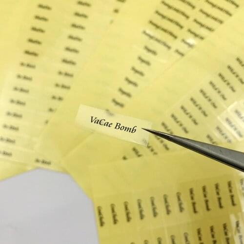 Rainsin 200 pcs Logo Sticker for Lashes Kinds of Size Logo Custom Logo for Your Brand Circle Logo Rectangle Logo Square logo