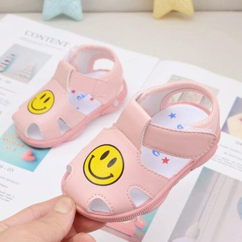 Baby Hole Shoes 2021 Summer New Children Nice Non -slip Soft Floor 1 -2 Years Old Boys Beach Cartoon Animation Sandals