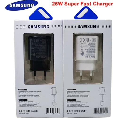 Samsung Note 10 20 super fast charger 25w EU Travel PD PSS Fast Charge Adapter for Samsung note 10 20 s20 s10 plus A70 A80 s20