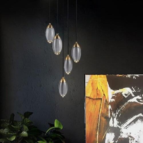 Led chandelier now light luxury generation oval crystal chandelier high grade led chandelier restaurant attic villa family lamp