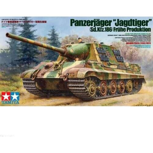 Tamiya 35295 1/35 German Panzerjager "Jagdtiger" Sd.Kfz.186 Fruhe Produktion Assembly Tank Model Building Kits For Adults DIY