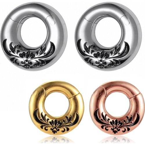 TJP 2PCS new arrival fashion ear weight plug tunnel body jewelry piercing ear gauges expander pair selling