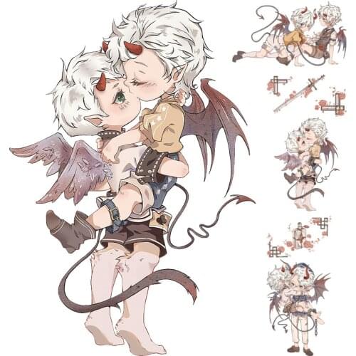 Vintage Sword And Devil Boys PET Washi Tapes Bullet Journal Masking Tape Adhesive Tape DIY Scrapbooking Washi Stickers