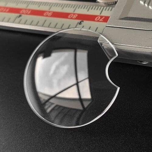 For Cartier Sapphire glass double dome Notch at 3 o'clock watch Repair Parts