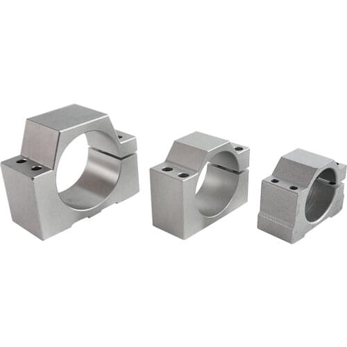 Spindle clamp diameter 52 65 80mm aluminum motor bracket cnc carving machine clamp spindle motor holder jig