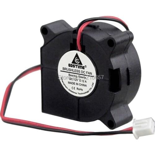 100 PCS lot DC 12V 2P 40mm 40x20mm 4cm Micro Radiator Motor Blower Cooler Cooling Fan