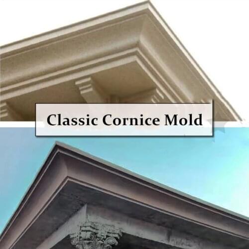 29cm/11.42in ABS Simple European Classic Design Multi Pattern Roof Top Mould Balcony&Gardening Decoration Cornice Eave Line Mold