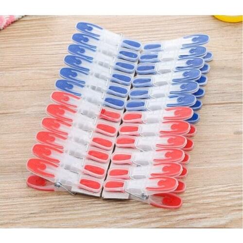 48 PCS Household Essentials Clothespins Non-slip Windproof Laundry Clips Photo Clips Paper Clips for Underwear Socks Drying