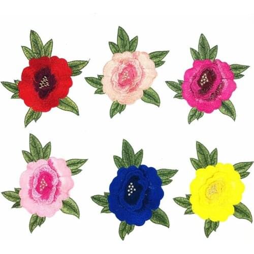 50pcs/Lot Color Plum Embroidery Patches Letters Clothing Decoration Accessories Diy Iron Heat Transfer Applique Iron on Patch