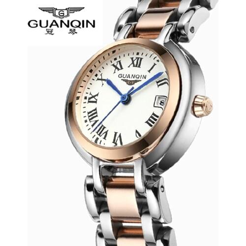 Original Diamond GUANQIN Watch Woman Waterproof Quartz Ladies Watch Luxury Famous Brand Watches Girls Watches 2021 Wristwatches