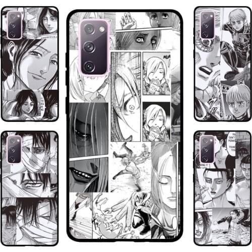 Attack On Titan Manga Collage Case For Samsung Galaxy S20 FE S8 S9 S10 Plus S10e Note 10 Plus Note 20 S21 Ultra Cover