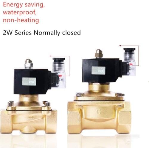 2W Energy Saving Waterproof Non-heating Water Solenoid Valve DC15 DN20 DN25