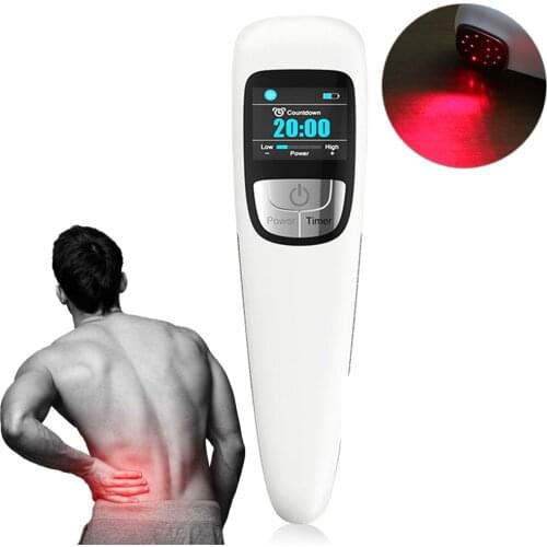 Physical Therapy Handy Cure Device Back Pain Neck Pain Shoulder Pain Relief LLLT 650nm and 808nm Cold Laser Therapy