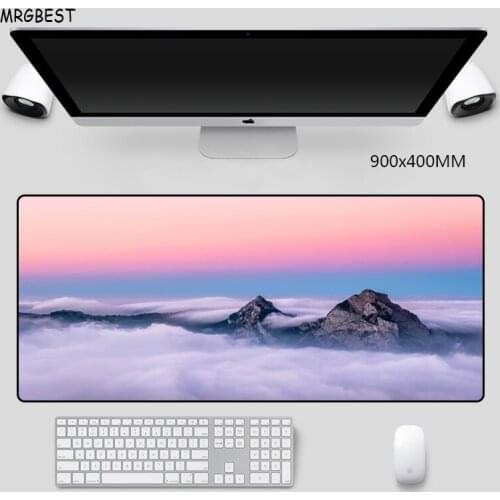 MRGBES Mouse Pad Available Sizes Sky Clouds Nature Softy Rubber Notebook Mice Mat with Precision Hemming for DOTA LOL CSGO Games