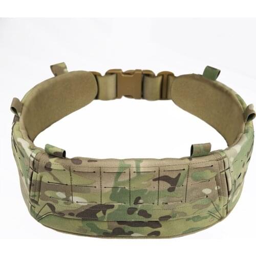 Outdoor Adjustable Tactical Belt Wearproof Waistband Tactical Accessories - (MC / Black / RG ) S L Size