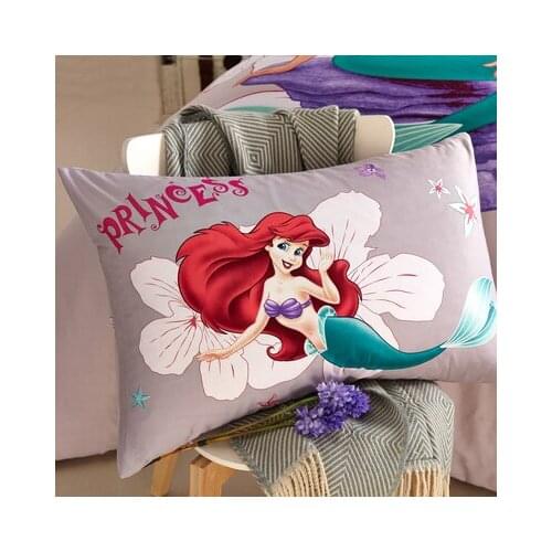 Disney 100% Cotton Pillowcases shams 1pcs Cartoon Princess Frozen Elsa Sofia Snow White Couple Pillow Cover Decorative 48x74cm