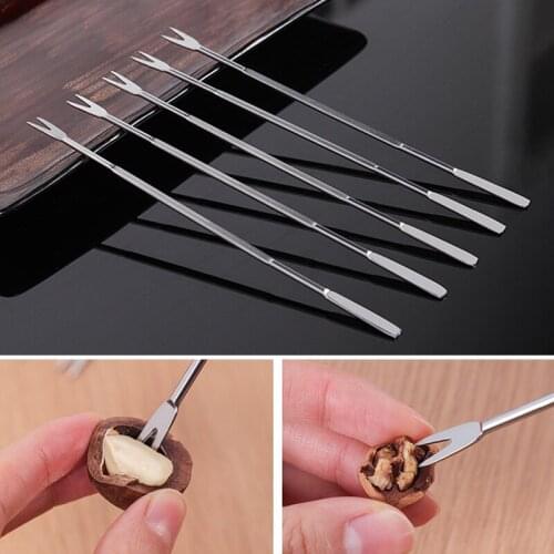 Stainless Steel Lobster Crab Needle Multifunctional Walnut Needle Fruit Fork Kitchen Gadgets Seafood Tools Kitchen Accessories