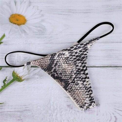 Sexy Snake Pattern G-string Panties Lace Mesh Womens Underwear Sexy Panties Female Underpants Thong Pantys Lingerie S-L Briefs