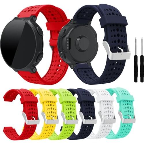 Silicone WatchBand For Garmin Forerunner 220/230/235/620/630/735XT Bracelet Strap Buckle Replacement WristStrap