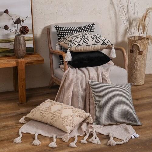 Nordic Boho Tufted Pillow Case Home Decor Softness Cushion Covers For Living Room Sofa Couch Decorative Throw Pillows Cover