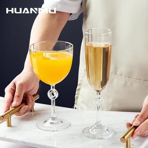 Wedding Champagne Glass Sparkling Wine Glass Ins Nordic Crystal Goblet Party Wedding Table Decoration Wine Glasses Best Gifts