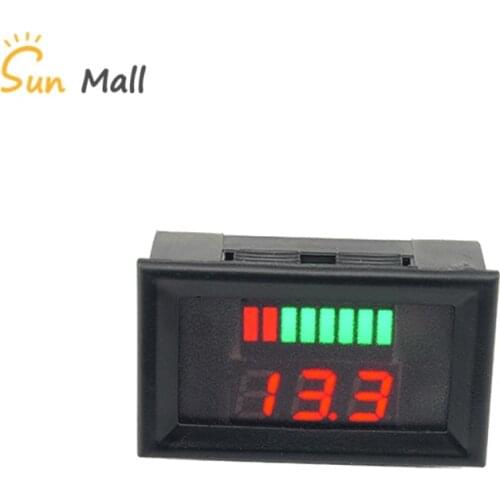 12-60V 12V/24V Lead-Acid Battery Capacity LED Indicator Digital Voltmeter Tester Voltage Current Meters Electrical Instruments