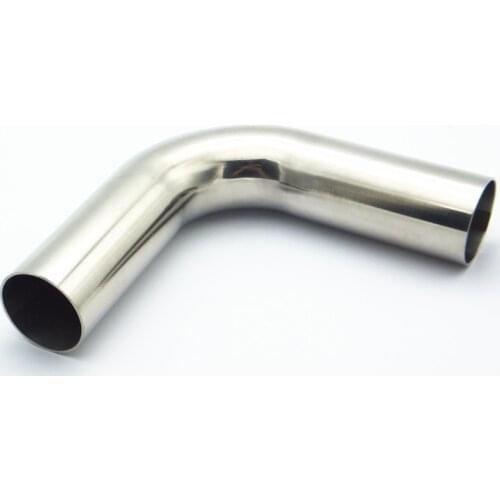 1-3/4" 45mm OD 304 Stainless Steel Sanitary Weld 90 Degree Elbow Pipe Fitting For Home Brew Homebrew Straight Pipe Length 100mm