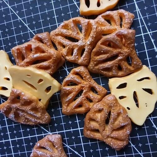 1pcs/lot resin flatback leaf bread 32mm Jewelry Mobile Phone Hairpin Headwear DIY Accessories