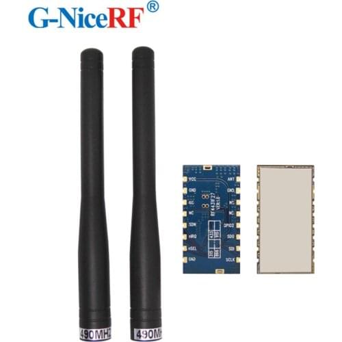 2pcs/lot 470MHz 500mW 3km Long rang embedded anti-interference Wireless Audio TX/RX Modules RF4432F27