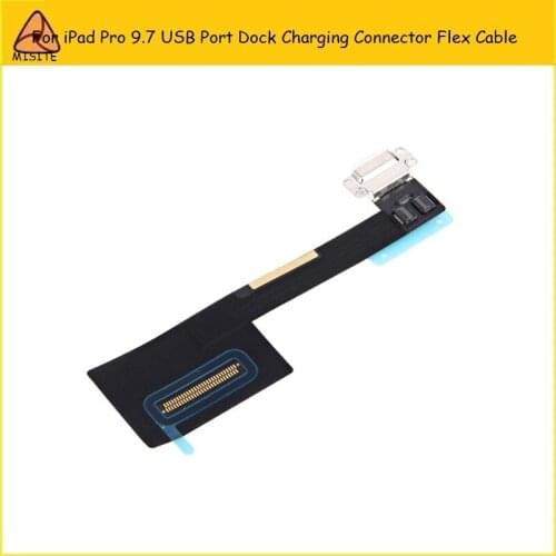 2Pcs/Lot For Apple iPad Pro 9.7 inch Charger Charging Port Dock USB Connector Flex Cable Ribbon A1673 A1674 A1675