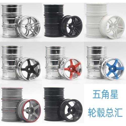 4pc 1/10 On-Road Drift Sports Car 52*26MM Plating Wheel Hub 1.9Inch Climb Car Wheel Rim For HSP Tamiya HPI Kyosho Sakura CS 1010
