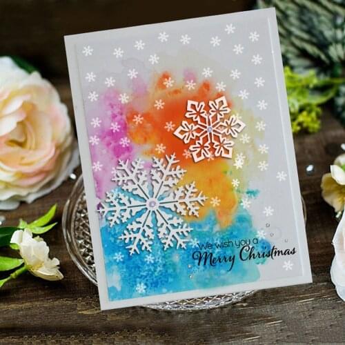 4Pcs/lot Snowflake Shape Metal Cutting Dies Stencil for Diy Handmade Scrapbooking Cards Paper Photo Album Decoration