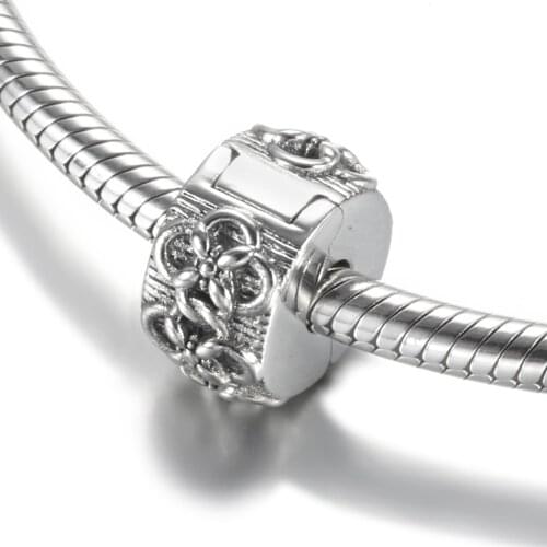 Authentic S925 Bead Charm Flower Patterns Clip Stopper Beads for Women Bracelet Diy Jewelry