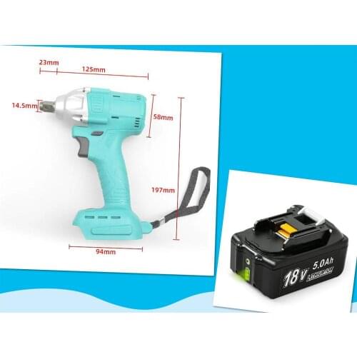 Brushless electric wrench Electric wrench for 18v Makita Li-ion Battery