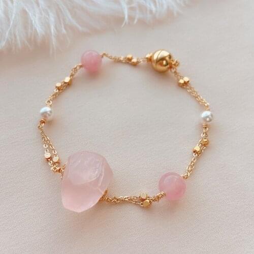 CCijiNG A Variety Of Crystal Bacelets Can Be Connected With The Same Type Bracelet By Their Own