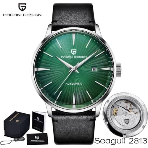 PAGANI Design Automatic Mechanical Watches Mens Top Brand Luxury Wristwatch Mens Seagull Movement 2813 Waterproof Wristwatches
