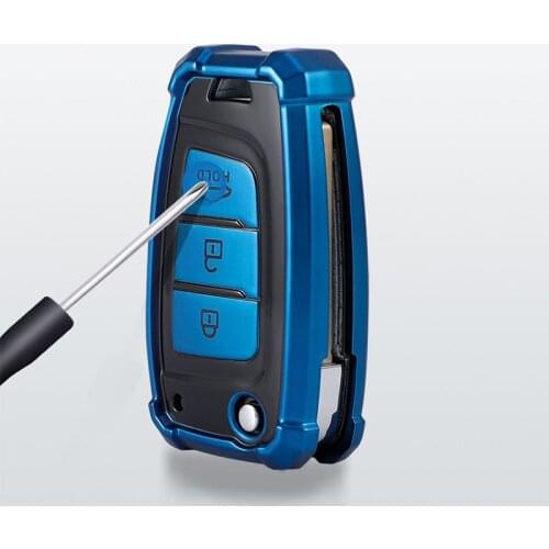 TPU Car Key Cover Case for Hyundai Solaris 2 Elantra I30 I35 I40 Tucson Kona Azera Auto Accessories Bag Holder Keychain