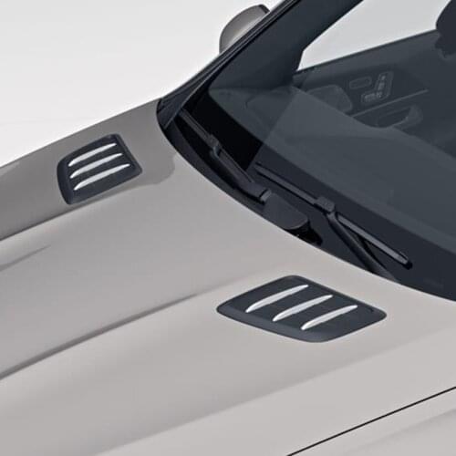 For Mercedes Benz GLE Class W167 2019+ Hood Fender Air Outlet Stickers Trim Cover Accessories Car Styling