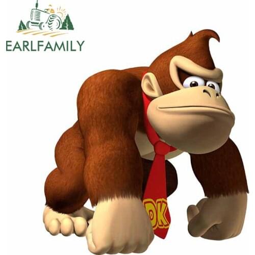 EARLFAMILY 13cm x 11.9cm for Arcade Donkey Kong Strong Wall Car Sticker Snowboard Motocycle Decal Car Styling Bumper Graphics