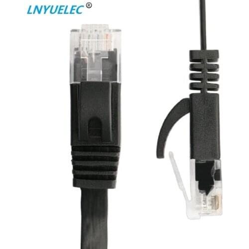 15cm 3ft1.5ft 1m 2M 3m 10ft 5m 10m 15m 20m 30m cable CAT6 Flat UTP Ethernet Network Cable RJ45 Patch LAN cable black white color