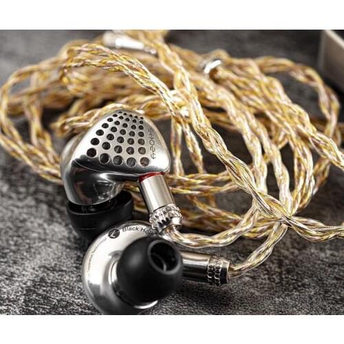 Shozy Black Hole Metal Dynamic Detachable Hifi Monitor DJ Studio Audiophile Musician 0.78mm 2pin ACG Headset Earphones Earbuds