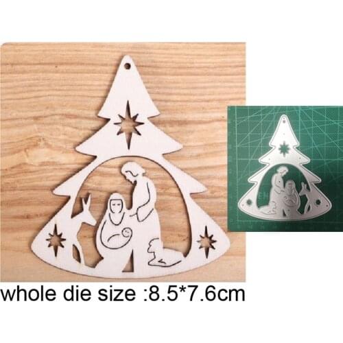 Nativity Scene Ornamet Metal Cutting Dies for 2020 New Stencil dies DIY Scrapbooking dies Embossing Photo Card Making Craft dies