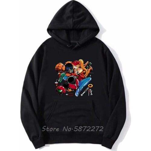 The Metroid Hoodie Lovely Repair Men Digital Print Video Game Samus Aran Men Sweatshirt Spring Autumn Hoody Hoodies Streetwear
