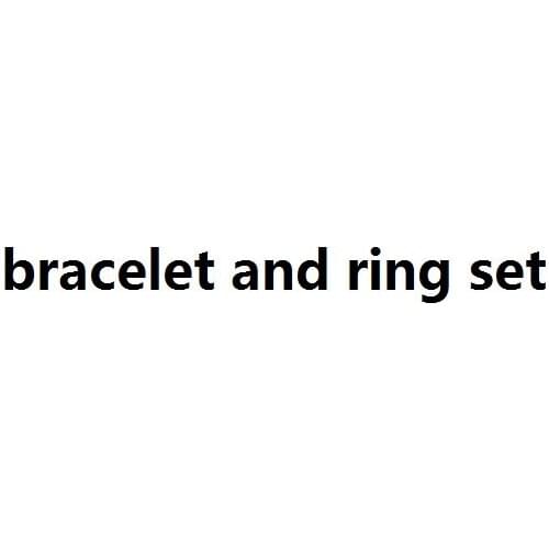 4mm bracelet and ring set
