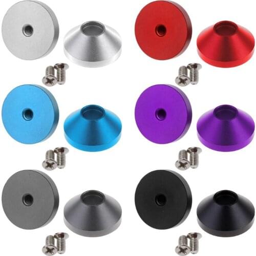 2Pcs Mechanical Keyboard Feet Anodized Aluminum Feet Metal Case With Screws D08A