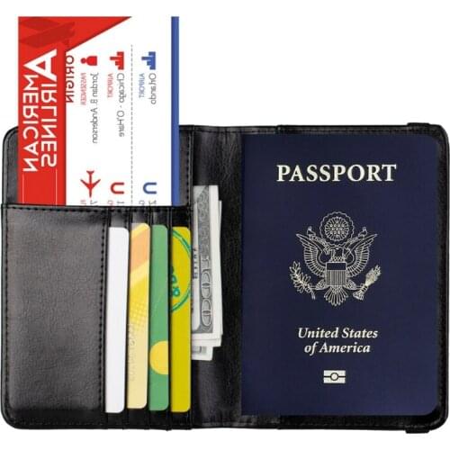 Passport Holder Cover Wallet Case for Women Men RFID Blocking Leather Travel Wallets Travel Accessories