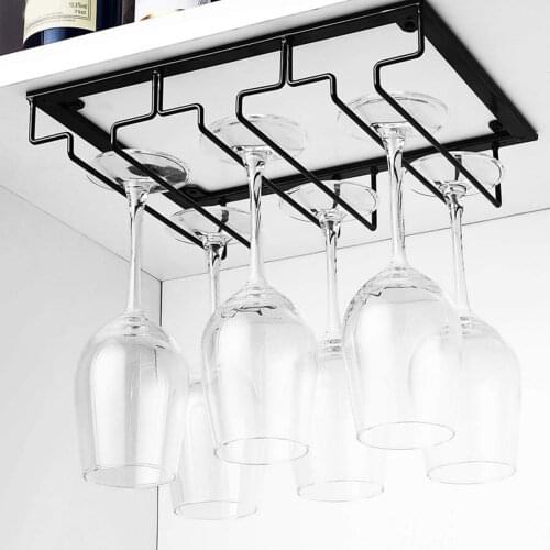 Hanging Plug-in Cup Holder Art Glass Cup Holder Durable Wine Bottle Rack Wine Glass Hanger Wine Glass Hanging Stand For Bar Home