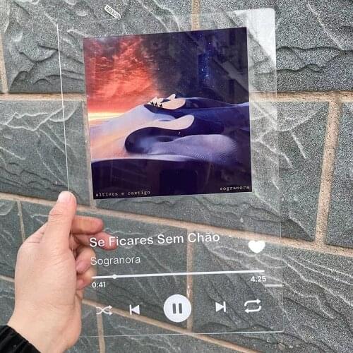 Custom Acrylic Music Poster Album Cover Exclusive Commemorative Gift For Friends Personalized Photo Music Card 2021 Music Plaque