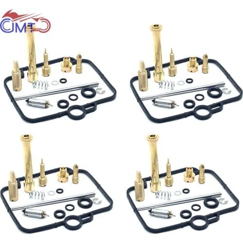 4 Carburetor Repair Kit Pilot Screw Jet Needle Float Valve Bowl Chamber Gasket Rebuild Parts for Suzuki Bandit GSF 400 GSF400
